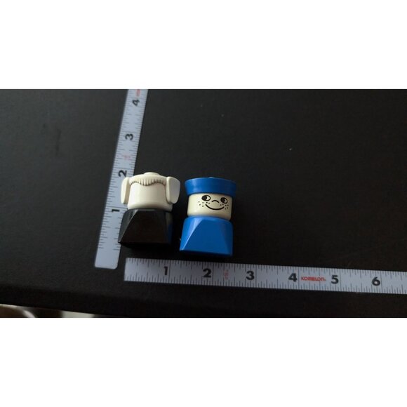 Vintage Lego Duplos Square Figures Boy & Dog Vtg Retro Imaginative Play - Picture 5 of 6